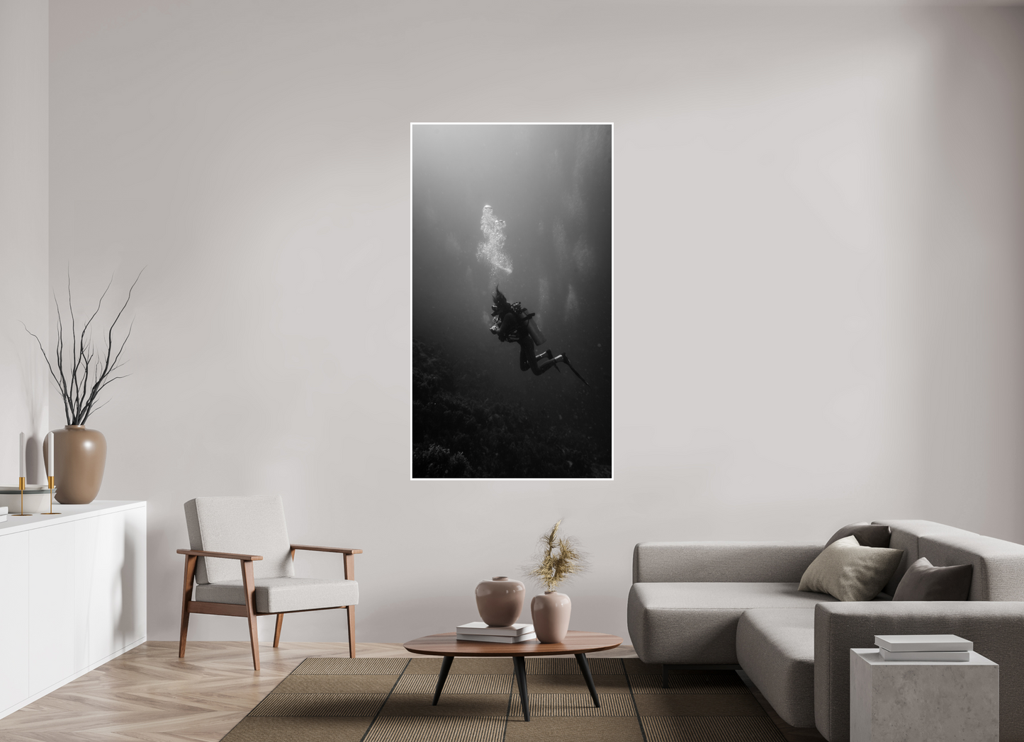 39.4 x 70″, Fine Art Pearl Into the Silence