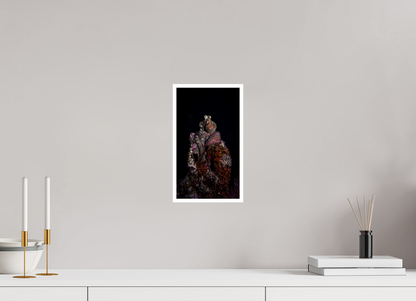 6.8 x 12″, Fine Art Pearl Midnight Watcher