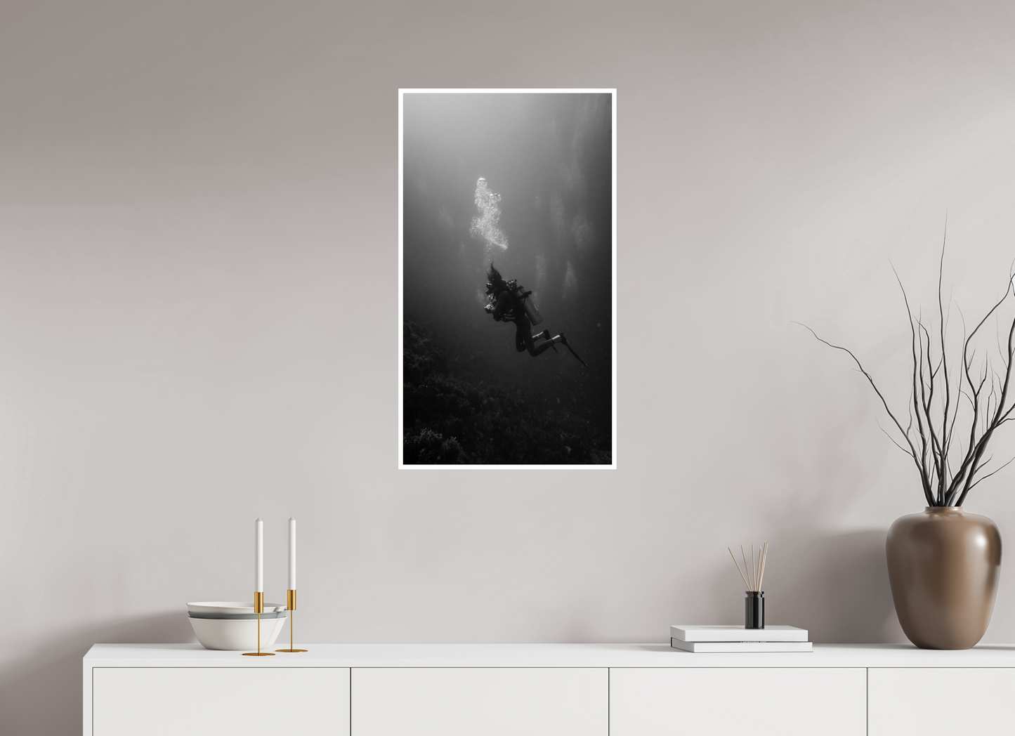 18 x 32″, Fine Art Pearl Into the Silence