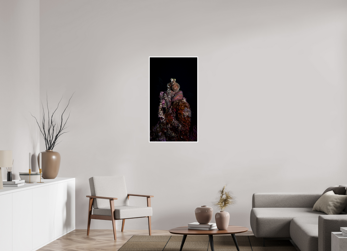 22.5 x 40″, Fine Art Pearl Midnight Watcher